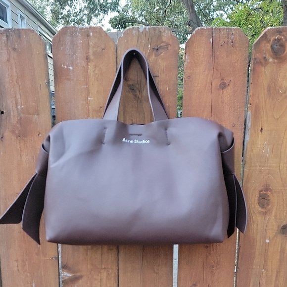 Acne Studio Chocolate Brown Tote Bag - Picture 1 of 15